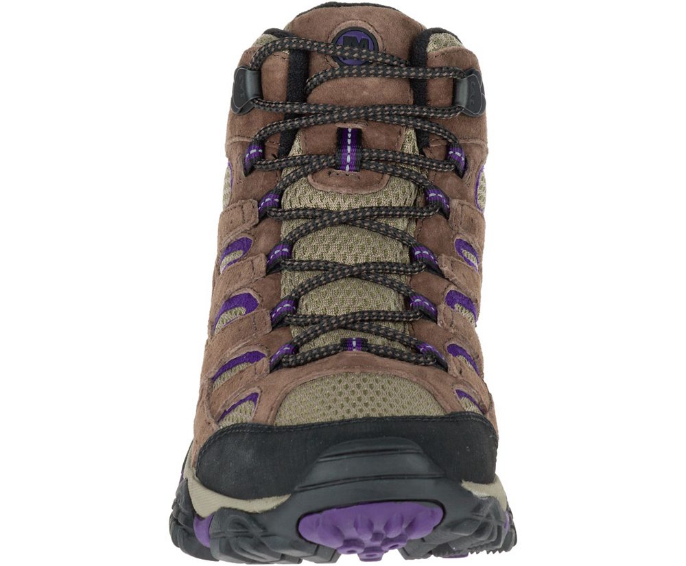 Kozaki Merrell Damskie Brązowe - Moab 2 Mid Ventilator - 917248-KZN